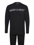 Men's Knit Long Pyjamas Emporio Armani Black