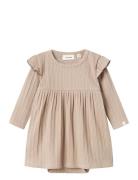 Nbfnara Ls Body Dress Lil Lil'Atelier Beige