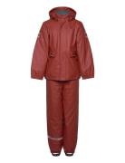 Pu Rain Set Rec Warm Animal Susp104 Mikk-line Red