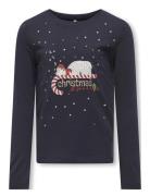 Kogxmas Life Yrsa Life Reg L/S Top Jrs Kids Only Navy