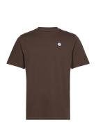 Loke Badge Tee - Gots/Vegan Knowledge Cotton Apparel Brown