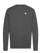 Viggo Badge Long Sleeve - Regenerat Knowledge Cotton Apparel Grey