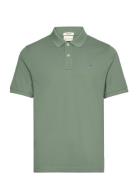 Reg Shield Ss Pique Polo GANT Green