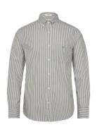 Reg Classic Poplin Stripe Shirt GANT Green