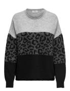 Onljade Animal Ls O-Neck Noos Knt ONLY Grey