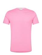 Contrast Logo Ss T-Shirt GANT Pink