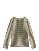 T-Shirt L/S Modal Striped Petit Piao Green