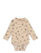 Body L/S Printed Petit Piao Beige