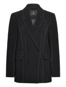 Brassicabbstitch Blazer Bruuns Bazaar Black