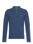 L/S Polo Shirt United Colors Of Benetton Blue