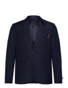 Relaxed Wool-Blend Single-Button Blazer Scotch & Soda Navy