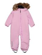 Toddler Padded Jumpsuit With Fur Mole 74 ISBJÖRN Of Sweden Pink