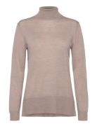 Charlenebbroll Neck Knit Bruuns Bazaar Beige