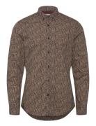 Ditsy Aop Shirt Scotch & Soda Brown