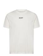 Contrast Small Logo Tshirt GANT Cream