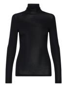 Mscally Roll Neck Long Sleeve Top Minus Black