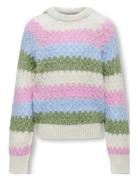 Kogchole L/S O-Neck Stripe Knt Kids Only Patterned