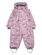 Baby Snowsuit W. Frills En Fant Pink