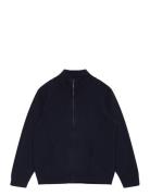 Zipped Cardigan Mango Navy