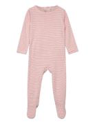 Striped Full Body W. Back Opening Copenhagen Colors Pink