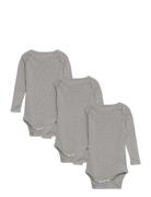 Melange 3 Pack Ls Bodies Copenhagen Colors Grey