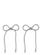 Pcpernille Bow Earrings Pieces Silver