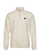 Basic Organic 1/2 Zip Sweat Clean Cut Copenhagen Cream