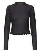 Nmstar Foil L/S High Neck Mesh Jrs Fwd NOISY MAY Black