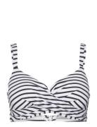 Swim Bra Liljatshirt Twist Mat Lindex White