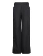 Trousers Superflare Linen Lindex Black