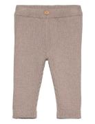 Cotton Ribbed Leggings Mango Beige