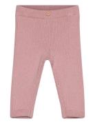 Cotton Ribbed Leggings Mango Pink