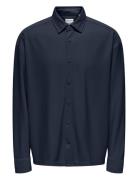 Onskari Plizze Ls Rlx Overshirt ONLY & SONS Navy