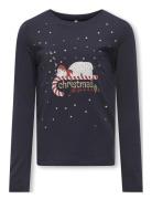 Kmgxmas Yrsa Life Reg Ls Top Jrs Kids Only Navy