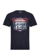 Gasoline Workwear Tee Superdry Navy