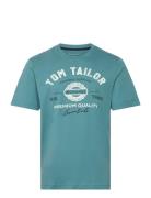 Logo Tee Tom Tailor Blue