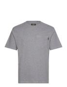 Contrast Stitch Pocket Tshirt Superdry Grey