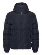 Hooded Sports Puffer Jacket Superdry Navy