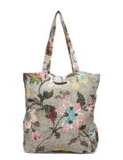 New Shopper Grey Flower Linen Ceannis Patterned