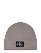 Mono Logo Patch Beanie Warm Calvin Klein Grey