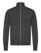 Wool Klemens Zip Knit Mads Nørgaard Grey