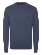 Pima Org Ctn Cashmere Crew Neck Tommy Hilfiger Navy