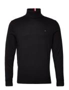 Pima Org Ctn Cashmere Roll Neck Tommy Hilfiger Black