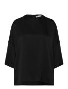 Thess Silk Tee Ahlvar Gallery Black