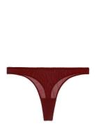 Mesh Thong Understatement Underwear Burgundy