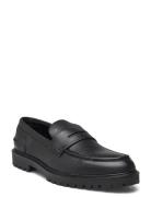 Thatcher Grain Penny Loafer Les Deux Black