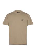 Cotton Jersey Frode Emb Logo Tee Mads Nørgaard Beige