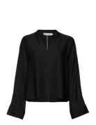 Nina V-Neck Blouse Ahlvar Gallery Black