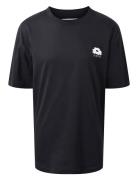 Tee W/Back Print Hound Black