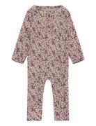 Nightsuit Ls Rib Fixoni Pink